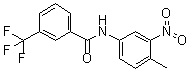 N-(4-甲基-3-硝基苯基)-3-三氟甲基苯甲酰胺分子结构 (CAS 221876-21-7)