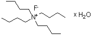 四正丁基氟化铵水合物分子结构 (CAS 22206-57-1)