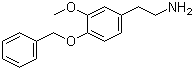 4-Benzyloxy-3-methoxyphenylethylamine molecular structure (CAS 22231-61-4)