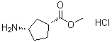 顺式-3-氨基环戊烷羧酸甲酯盐酸盐分子结构 (CAS 222530-29-2)