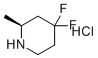 (S)-4,4-二氟-2-甲基哌啶盐酸盐分子结构 (CAS 2227197-98-8)