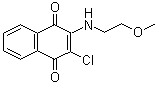 2-氯-3-[(2-甲氧基乙基)氨基]-1,4-萘醌分子结构 (CAS 22272-22-6)