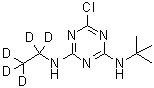 6-氯-N-叔丁基-N'-(乙基-d<sub>5</sub>)-1,3,5-三嗪-2,4-二胺分子结构 (CAS 222986-60-9)