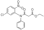 3-[(5-氯-2-硝基苯基)苯基氨基]-3-氧代丙酸乙酯分子结构 (CAS 22316-45-6)