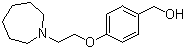4-(2-氮杂环庚烷-1-基乙氧基)苄醇分子结构 (CAS 223251-16-9)