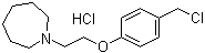 1-(2-(4-(氯甲基)苯氧基)乙基)氮杂环庚烷盐酸盐分子结构 (CAS 223251-25-0)