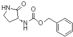 [(3R)-2-氧代-3-吡咯烷基]氨基甲酸苄酯分子结构 (CAS 223407-18-9)