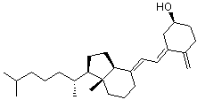 反式-维他命 D3分子结构 (CAS 22350-41-0)