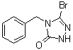 5-溴-2,4-二氢-4-苄基-3H-1,2,4-三唑-3-酮分子结构 (CAS 22354-83-2)