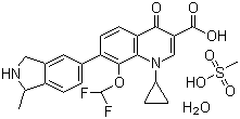 甲磺酸加雷沙星一水合物分子结构 (CAS 223652-90-2)