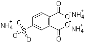 4-磺酸邻苯二甲酸三铵盐分子结构 (CAS 22411-24-1)