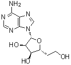 9-(5-脱氧-beta-D-核-呋喃己糖基)-9H-嘌呤-6-胺分子结构 (CAS 22415-88-9)