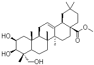贝萼皂苷元甲基酯分子结构 (CAS 22425-81-6)