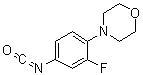 4-(2-Fluoro-4-isocyanatophenyl)morpholinee molecular structure (CAS 224323-51-7)