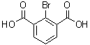 2-溴-1,3-苯二甲酸分子结构 (CAS 22433-91-6)