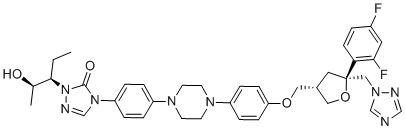 泊沙康唑对映体1分子结构 (CAS 2243785-97-7)