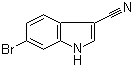 6-溴-3-氰基吲哚分子结构 (CAS 224434-83-7)