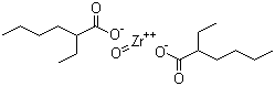 异辛酸锆分子结构 (CAS 22464-99-9)