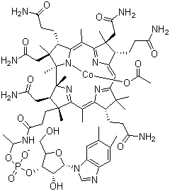 羟钴胺醋酸盐分子结构 (CAS 22465-48-1)