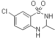 7-氯-3,4-二氢-3-甲基-2H-1,2,4-苯并噻二嗪 1,1-二氧化物分子结构 (CAS 22503-72-6)