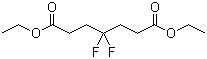 4,4-二氟庚二酸二乙酯分子结构 (CAS 22515-16-8)
