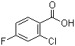 2-氯-4-氟苯甲酸分子结构 (CAS 2252-51-9)