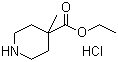 Ethyl 4-Methylpiperidine-4-carboxylate hydrochloride molecular structure (CAS 225240-71-1)