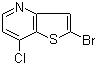 2-溴-7-氯噻吩并[3,2-b]吡啶分子结构 (CAS 225385-05-7)