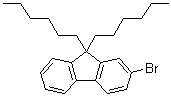 2-溴-9,9-二己基-9H-芴分子结构 (CAS 226070-05-9)