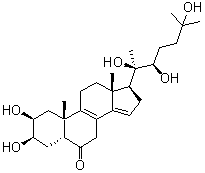 Podecdysone B分子结构 (CAS 22612-27-7)