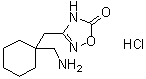 3-[(1-Aminomethylcyclohexyl)methyl]-4H-[1,2,4]oxadiazol-5-one hydrochloride molecular structure (CAS 227626-75-7)