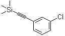 结构式 CAS# 227936-62-1, [(3-氯苯基)乙炔基]三甲基硅烷