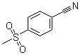 4-甲烷磺酰基苯甲腈分子结构 (CAS 22821-76-7)