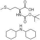 Boc-L-methionine dicyclohexylamine salt molecular structure (CAS 22823-50-3)
