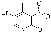 5-Bromo-2-hydroxy-4-methyl-3-nitropyridine molecular structure (CAS 228410-90-0)