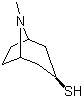 托品-3-硫醇分子结构 (CAS 228573-90-8)