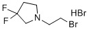 1-(2-Bromoethyl)-3,3-difluoropyrrolidine molecular structure (CAS 2287283-91-2)