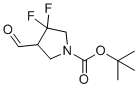tert-Butyl 3,3-difluoro-4-formylpyrrolidine-1-carboxylate molecular structure (CAS 2287955-97-7)