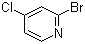 2-溴-4-氯吡啶分子结构 (CAS 22918-01-0)
