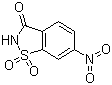 6-Nitro-1,2-benzisothiazolin-3-one 1,1-dioxide molecular structure (CAS 22952-24-5)