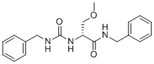 (R)-N-Benzyl-2-(3-benzylureido)-3-methoxypropanamide molecular structure (CAS 2295925-90-3)