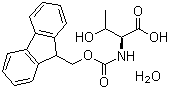 Fmoc-L-threonine monohydrate molecular structure (CAS 229957-49-7)