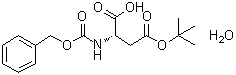 N-[(Phenylmethoxy)carbonyl]-L-aspartic acid 4-(1,1-dimethylethyl) ester monohydrate molecular structure (CAS 229957-50-0)