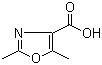 2,5-二甲基-1,3-恶唑-4-甲酸分子结构 (CAS 23000-14-8)