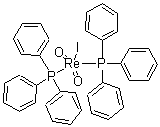 Iododioxobis(triphenylphosphine)rhenium molecular structure (CAS 23032-93-1)