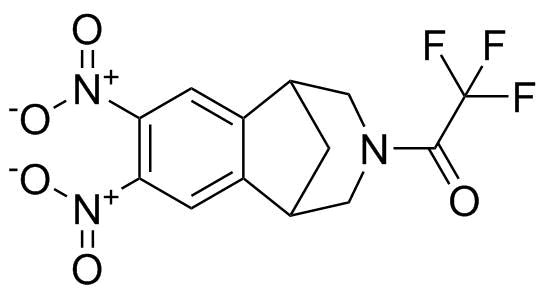 2,3,4,5-Tetrahydro-7,8-dinitro-3-(trifluoroacetyl)-1,5-methano-1H-3-benzazepine molecular structure (CAS 230615-59-5)