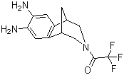 2,3,4,5-Tetrahydro-3-(trifluoroacetyl)-1,5-methano-1H-3-benzazepine-7,8-diamine molecular structure (CAS 230615-69-7)