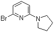 2-Bromo-6-pyrrolidin-1-ylpyridine molecular structure (CAS 230618-41-4)