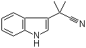 结构式 CAS# 23078-29-7, alpha,alpha-二甲基吲哚-3-乙腈