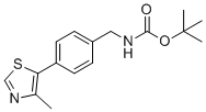 Tert-butyl 4-(4-methylthiazol-5-yl)benzylcarbamate molecular structure (CAS 2308507-34-6)